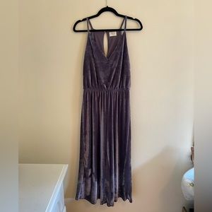 Velvet purple romper